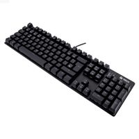 TECLADO MECÁNICO TE-4068G RETROILUMINACIÓN RAINBOW USB 20 ESPAÑOL COLOR NEGRO