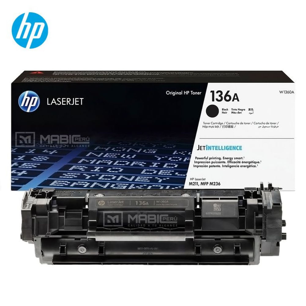 TONER HP 136A NEGRO W1360A L.J. M211, M236, M209 1150 ORIGINAL