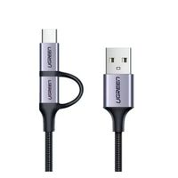 CABLE USB-A A MICRO USB+USB TIPO C - 1MT - PN INTERNAL US177 30875