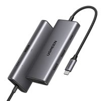 ADAPTADOR HUB- USB C - 1 USB-C 3.2+2 USB-A 3.2+1 HDMI 1.4+ 1 SD/TF CARD SLOT - CM498 (15531)