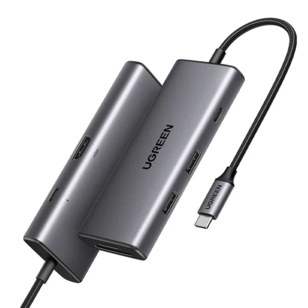 ADAPTADOR HUB- USB C - 1 USB-C 3.2+2 USB-A 3.2+1 HDMI 1.4+ 1 SD/TF CARD SLOT - CM498 (15531)