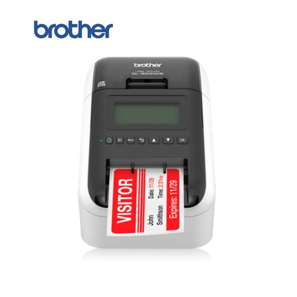 ETIQUETADORA BROTHER QL820NWB TERMICA BLANCO PNQL820NWB