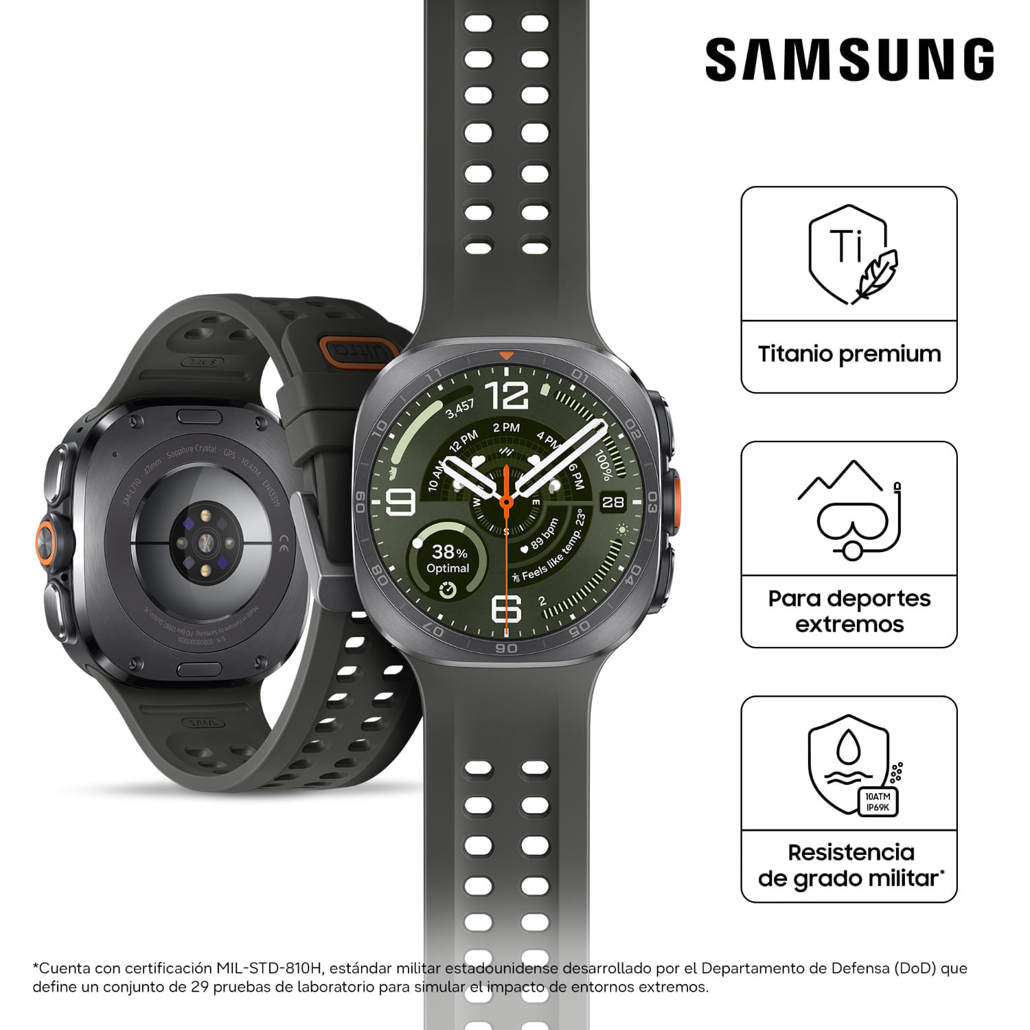 Smartwatch Ultra 2 Samsung Silver SM-L715FZSAPEO