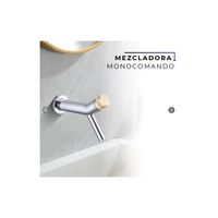 MEZCLADORA MONOCOMANDO A LA PARED FANTINI BRONCE CROMADO & DORADO