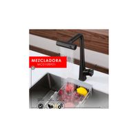 MEZCLADORA DE COCINA 3 SALIDAS NEGRO