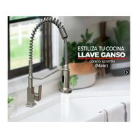 LLAVE DE COCINA RESORTE SATINADO AL MUEBLE LC1077M