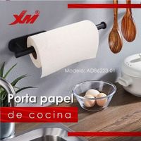 Porta papel cocina XM MOD ADB6223-01 acero negro