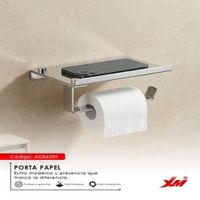Repisa + Porta Rollo de Papel XM MOD ADB6209 acero 304