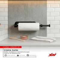 Porta Papel  XM MOD ADB6221-01 acero negro