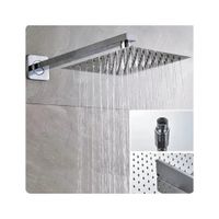 Ducha Cuadrada Tipo Lluvia 12”(30 x 30 cm) Acero Inoxidable 304