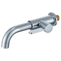 Llave Para Lavatorio de Pared Cromada Agua Fría