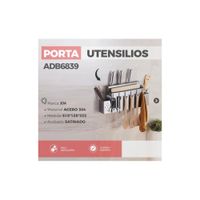 PORTA UTENSILIOS MULTIFUNCIONAL DE COCINA SATINADO ADB6839