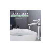 LLAVE DE LAVATORIO ALTO CROMADO LEBRON SEVILLA S45-T