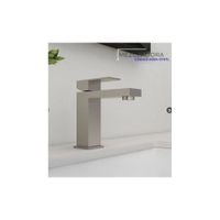 MEZCLADORA MONOCOMANDO PARA LAVATORIO MEDIANO SATINADO M304-0707L