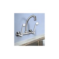 MEZCLADORA DE COCINA PARED HOSPITALARIO CROMADO HEBEL-P