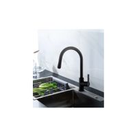 MEZCLADORA MONOCOMANDO DE COCINA AL MUEBLE NEGRO EXTRAIBLE