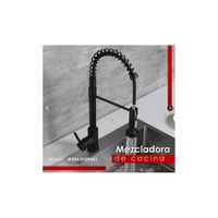 MEZCLADORA DE COCINA RESORTE EXTRAIBLE NEGRO M304-0109601