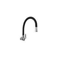 LLAVE DE COCINA A LA PARED PICO FLEXIBLE NEGRO GF1208-01