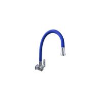 LLAVE DE COCINA PARED PICO FLEXIBLE AZUL GF1208-47