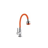 LLAVE DE COCINA MUEBLE PICO FLEXIBLE NARANJA GF1205-33