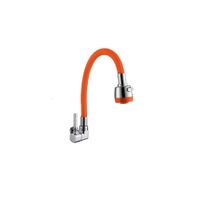 LLAVE DE COCINA PARED PICO FLEXIBLE NARANJA GF1206-33