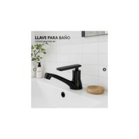 LLAVE PARA LAVATORIO BAJO ALETA PROJECT NEGRO