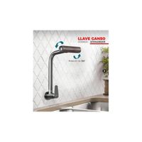 LLAVE DE COCINA A LA PARED GUN GRIS JZ30408203