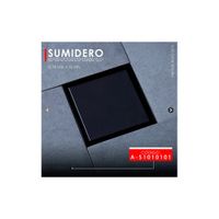 SUMIDERO CUADRADO DECORATIVO NEGRO A-S101101