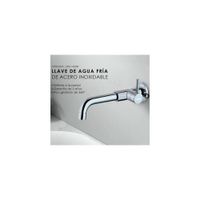 LLAVE DE LAVATORIO CROMADO PARED ALETA L501-3228