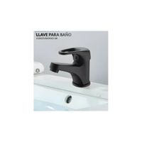 LLAVE PARA LAVATORIO MONOCOMANDO BAJO NEGRO