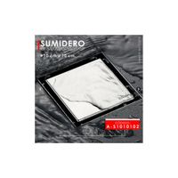 SUMIDERO CUADRADO DECORATIVO SATINADO A-S1010102