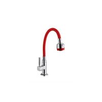 LLAVE DE COCINA MUEBLE PICO FLEXIBLE ROJO GF1205-05