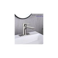 MEZCLADORA MONOCOMANDO PARA LAVATORIO MEDIANO SATINADO M304-037