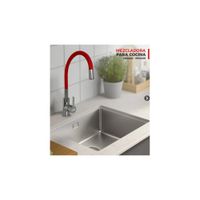 MEZCLADORA MONOCOMANDO DE COCINA AL MUEBLE  ROJO M04020
