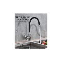 MEZCLADORA MONOCOMANDO DE COCINA AL MUEBLE NEGRO M04016