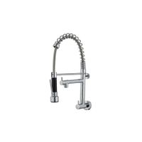 LLAVE PARA COCINA RESORTE PARED CROMADO F1005