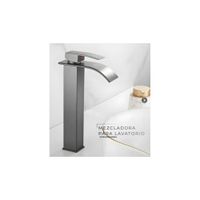 MEZCLADORA MONOCOMANDO ALTO POZUZO ACERADO