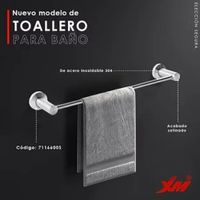 TOALLERO DE baño acero 304 satinado MOD 7116600S