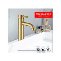 MEZCLADORA DE LAVATORIO ALTO DORADO M304-0103A07