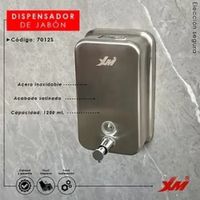 Dispensador jabón acero 304 1000ml MOD 7012S