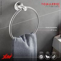 Toallero aro XM MOD 7116616S acero satinado