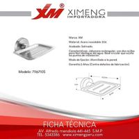 JABONERA DE baño acero 304 satinado MOD 7116710S