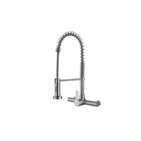 MEZCLADORA DE COCINA RESORTE PARED SATINADO MC304-277
