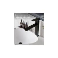 MEZCLADORA MONOCOMANDO PARA LAVATORIO ALTO NEGRO M0101AL01