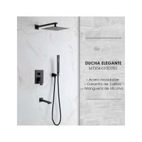 MEZCLADORA DE BAÑO Y TINA NEGRO CUADRADO MT304-010D701