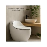 INODORO ONE PIECE AFRODITA BLANCO Y LINEA NEGRA