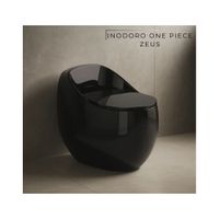INODORO ONE PIECE ZEUS OVALADO NEGRO