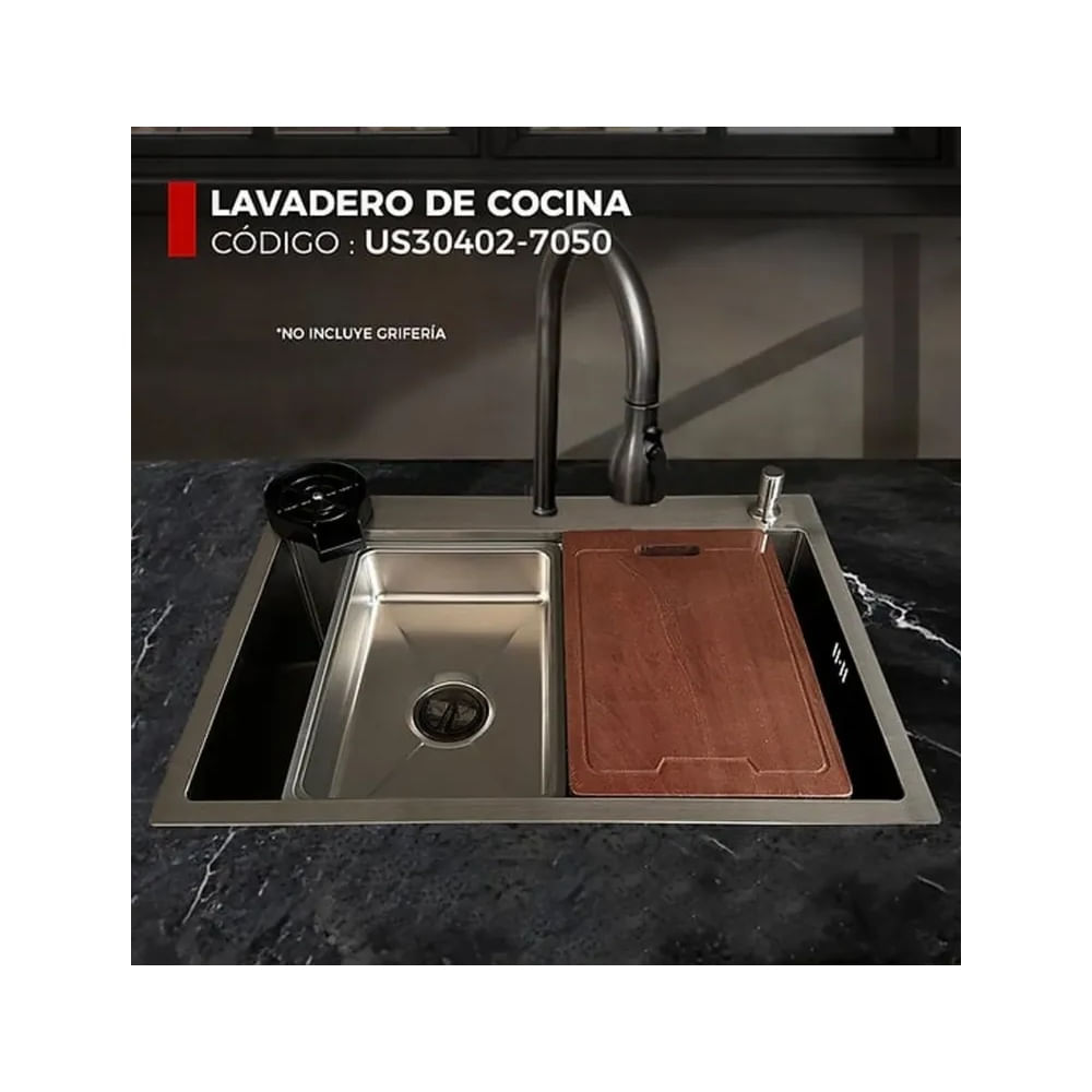 LAVADERO DE COCINA PLOMO US30402-7050