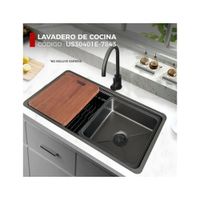 LAVADERO DE COCINA NEGRO US30401E-7843