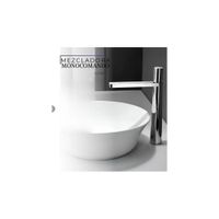 MEZCLADORA MONOCOMANDO DE LAVATORIO ALTO GESSI BRONCE CROMADO